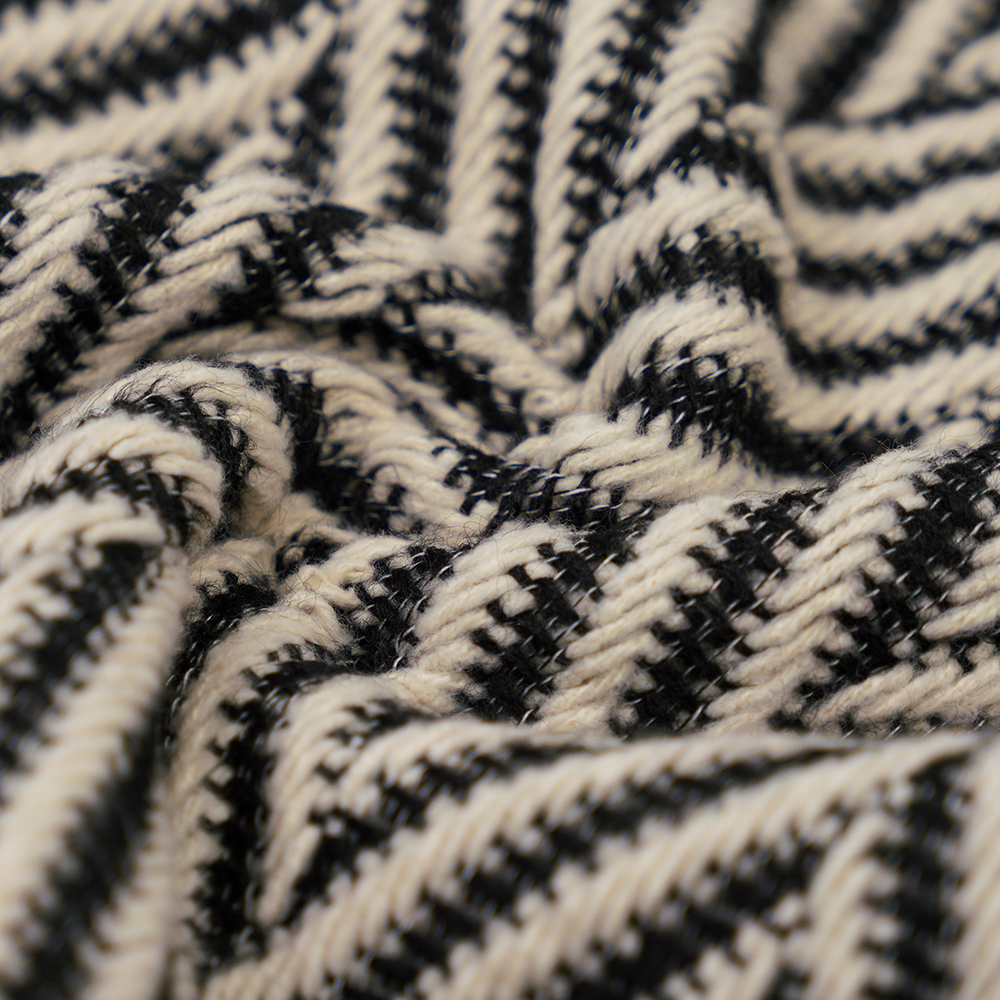 100% أخرى، 720 جرام/متر، كلاسيكي أبيض وأسود، خيوط تويد، ML-70230021-22090