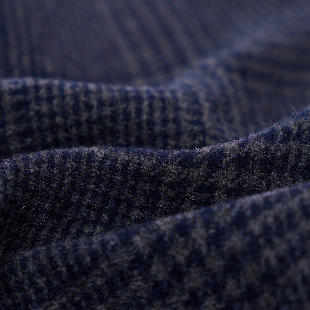 55% صوف، 45% أخرى، r 645 جرام/م، أزرق داكن، قماش مخملي مزدوج الوجه، ML-3010305-1