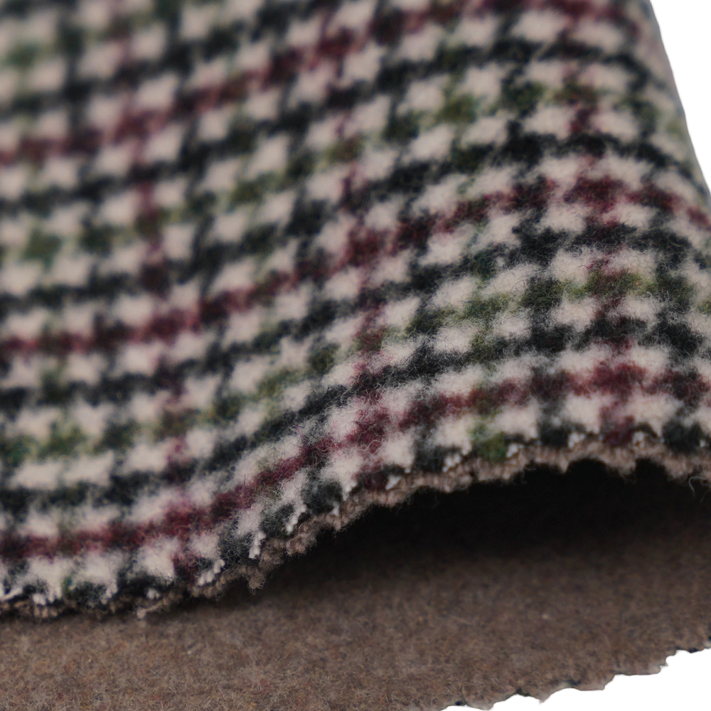 20% صوف، 70% بوليستر، 10% ألياف أخرى، 800 جم/م، فحص الألوان، قماش مخملي مزدوج الجوانب، ML-4400-3